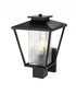 Elegant Lighting Gaul 7 inch Outdoor Pendant in Black Model: OD306W15BK