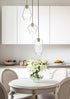 Elegant Lighting Gene 17.5 inch Pendant Clear Shade in Satin Gold in Satin Gold and Clear Finish Model: LD2268SG