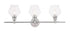 Elegant Lighting Gene 3 light in Black and Clear glass Wall sconce Model: LD2316BK
