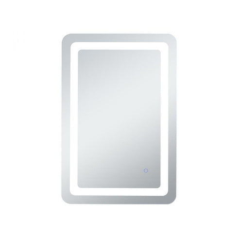 Elegant Lighting Genesis 36inx72 Inch Soft Edge LED Mirror in Glossy White Finish Model: MRE33672