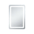 Elegant Lighting Genesis 36inx72 Inch Soft Edge LED Mirror in Glossy White Finish Model: MRE33672