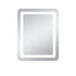 Elegant Lighting Genesis 36inx72 Inch Soft Edge LED Mirror in Glossy White Finish Model: MRE33672
