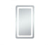 Elegant Lighting Genesis 36inx72 Inch Soft Edge LED Mirror in Glossy White Finish Model: MRE33672