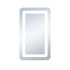 Elegant Lighting Genesis 36inx72 Inch Soft Edge LED Mirror in Glossy White Finish Model: MRE33672