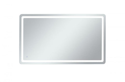 Elegant Lighting Genesis 36inx72 Inch Soft Edge LED Mirror in Glossy White Finish Model: MRE33672