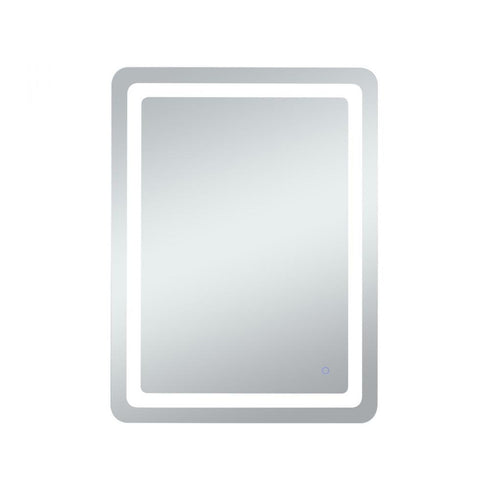 Elegant Lighting Genesis 36inx72 Inch Soft Edge LED Mirror in Glossy White Finish Model: MRE33672