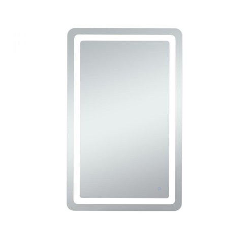 Elegant Lighting Genesis 36inx72 Inch Soft Edge LED Mirror in Glossy White Finish Model: MRE33672