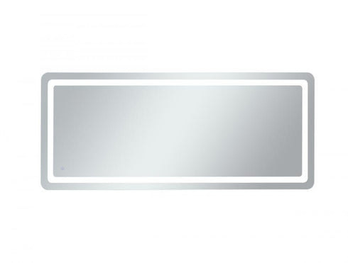 Elegant Lighting Genesis 36inx72 Inch Soft Edge LED Mirror in Glossy White Finish Model: MRE33672