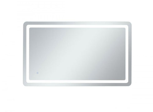 Elegant Lighting Genesis 36inx72 Inch Soft Edge LED Mirror in Glossy White Finish Model: MRE33672