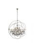 Elegant Lighting Geneva 18 light in Dark Bronze Chandelier Golden Teak (Smoky) Royal Cut crystal Model: 1130G43DB-GT/RC