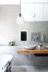 Elegant Lighting Gibson 1 light in Black and Clear glass pendant Model: LD2284
