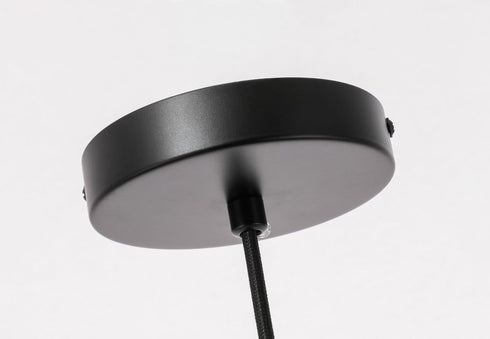 Elegant Lighting Gibson 1 light in Black and Clear glass pendant Model: LD2284