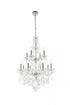 Elegant Lighting Giselle 12 light in Chrome Chandelier Clear Royal Cut Crystal Model: V7890D28C/RC