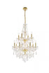 Elegant Lighting Giselle 12 light in Chrome Chandelier Clear Royal Cut Crystal Model: V7890D28C/RC