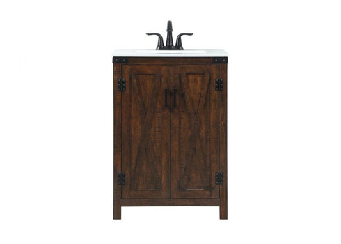 Elegant Lighting Grant 24 Inch Single Bathroom Vanity in Expresso Model: VF90224EX