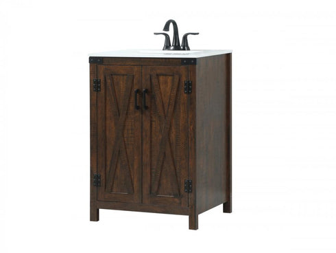 Elegant Lighting Grant 24 Inch Single Bathroom Vanity in Expresso Model: VF90224EX