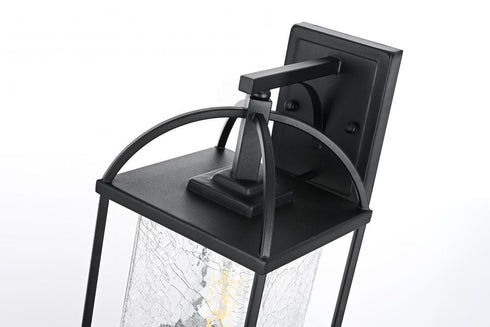 Elegant Lighting Gratz 7 inch Outdoor Pendant in Black Model: OD343W14BK