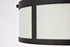 Elegant Lighting Hadrian 2 light 12 inch flat black flush mount in Flat Black and White Finish Model: LD6019