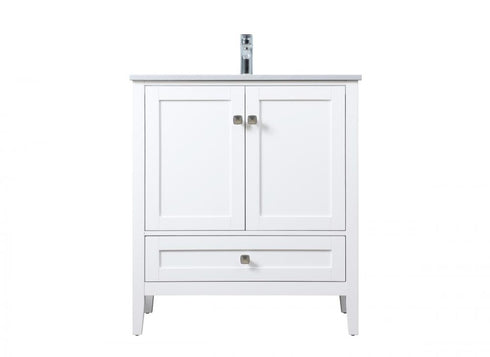 Elegant Lighting Hamilton 30 Inch Single Bathroom Vanity in Grey Model: VF21130GR