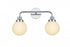 Elegant Lighting Hanson 19 inch Wall Sconce in Chrome in Chrome and Opal White Finish Model: LD7032W19C