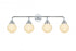 Elegant Lighting Hanson 37 inch Wall Sconce in Chrome in Chrome and Opal White Finish Model: LD7036W38C