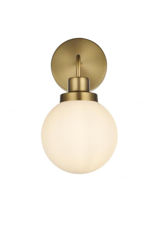 Elegant Lighting Hanson 6 inch Wall Sconce in Chrome in Chrome and Opal White Finish Model: LD7030W8C