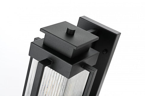 Elegant Lighting Harlan 7 inch Outdoor Pendant in Black Model: OD341W14BK