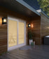 Elegant Lighting Harlan 7 inch Outdoor Pendant in Black Model: OD341W14BK