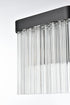 Elegant Lighting Harlow 1 Light Wall Sconce W9 Inch S4.7 Inch H9 Inch L1 Black in Black and Clear Finish Model: 1070W9BK