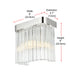 Elegant Lighting Harlow 1 Light Wall Sconce W9 Inch S4.7 Inch H9 Inch L1 Chrome in Chrome and Clear Finish Model: 1070W9C