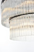 Elegant Lighting Harlow 14 Light Pendant D32 Inch H16.5 Inch L14 Black in Black and Clear Finish Model: 1070D32BK