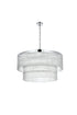 Elegant Lighting Harlow 14 Light Pendant D32 Inch H16.5 Inch L14 Chrome in Chrome and Clear Finish Model: 1070D32C