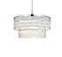 Elegant Lighting Harlow 14 Light Pendant D32 Inch H16.5 Inch L14 Chrome in Chrome and Clear Finish Model: 1070D32C