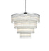 Elegant Lighting Harlow 28 Light Pendant D40 Inch H31 Inch L28 Chrome in Chrome and Clear Finish Model: 1070G40C