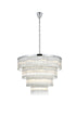 Elegant Lighting Harlow 28 Light Pendant D40 Inch H31 Inch L28 Chrome in Chrome and Clear Finish Model: 1070G40C