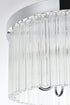 Elegant Lighting Harlow 4 Light Flush Mount D16 Inch H10 Inch L4 Chrome in Chrome and Clear Finish Model: 1070F16C