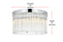 Elegant Lighting Harlow 4 Light Flush Mount D16 Inch H10 Inch L4 Chrome in Chrome and Clear Finish Model: 1070F16C