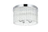 Elegant Lighting Harlow 4 Light Flush Mount D16 Inch H10 Inch L4 Chrome in Chrome and Clear Finish Model: 1070F16C