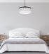 Elegant Lighting Harlow 6 Light Pendant D24 Inch H9 Inch L6 Black in Black and Clear Finish Model: 1070D24BK