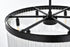 Elegant Lighting Harlow 6 Light Pendant D24 Inch H9 Inch L6 Black in Black and Clear Finish Model: 1070D24BK
