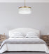 Elegant Lighting Harlow 6 Light Pendant D24 Inch H9 Inch L6 Satin Gold in Satin Gold and Clear Finish Model: 1070D24SG