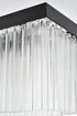 Elegant Lighting Harlow 6 Light Pendant L49 Inch 8 Inch H9 Inch L6 Black in Black and Clear Finish Model: 1070G49BK