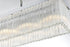Elegant Lighting Harlow 6 Light Pendant L49 Inch 8 Inch H9 Inch L6 Chrome in Chrome and Clear Finish Model: 1070G49C