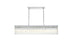 Elegant Lighting Harlow 6 Light Pendant L49 Inch 8 Inch H9 Inch L6 Chrome in Chrome and Clear Finish Model: 1070G49C