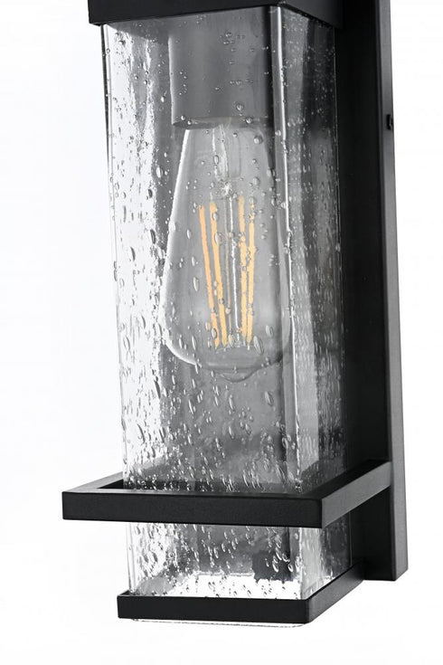 Elegant Lighting Harper 7 inch Outdoor Pendant in Black Model: OD367W12BK