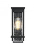 Elegant Lighting Harper 7 inch Outdoor Pendant in Black Model: OD367W12BK