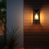 Elegant Lighting Harper 7 inch Outdoor Pendant in Black Model: OD367W12BK