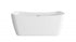 Elegant Lighting Harrieta 59 inch Soaking Bathtub in Glossy White with Brushed Gold Trim Model: BT10459GW-BGD