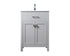 Elegant Lighting Harrison 24 Inch Single Bathroom Vanity in Grey Model: VF28824GR