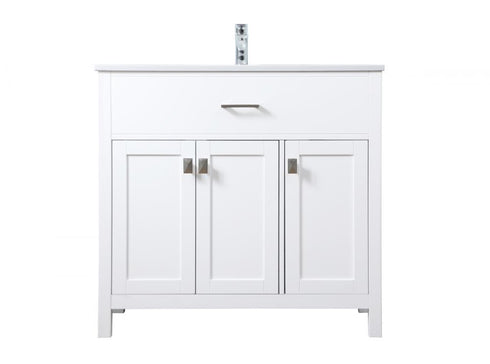 Elegant Lighting Harrison 36 Inch Single Bathroom Vanity in Grey Model: VF28836GR